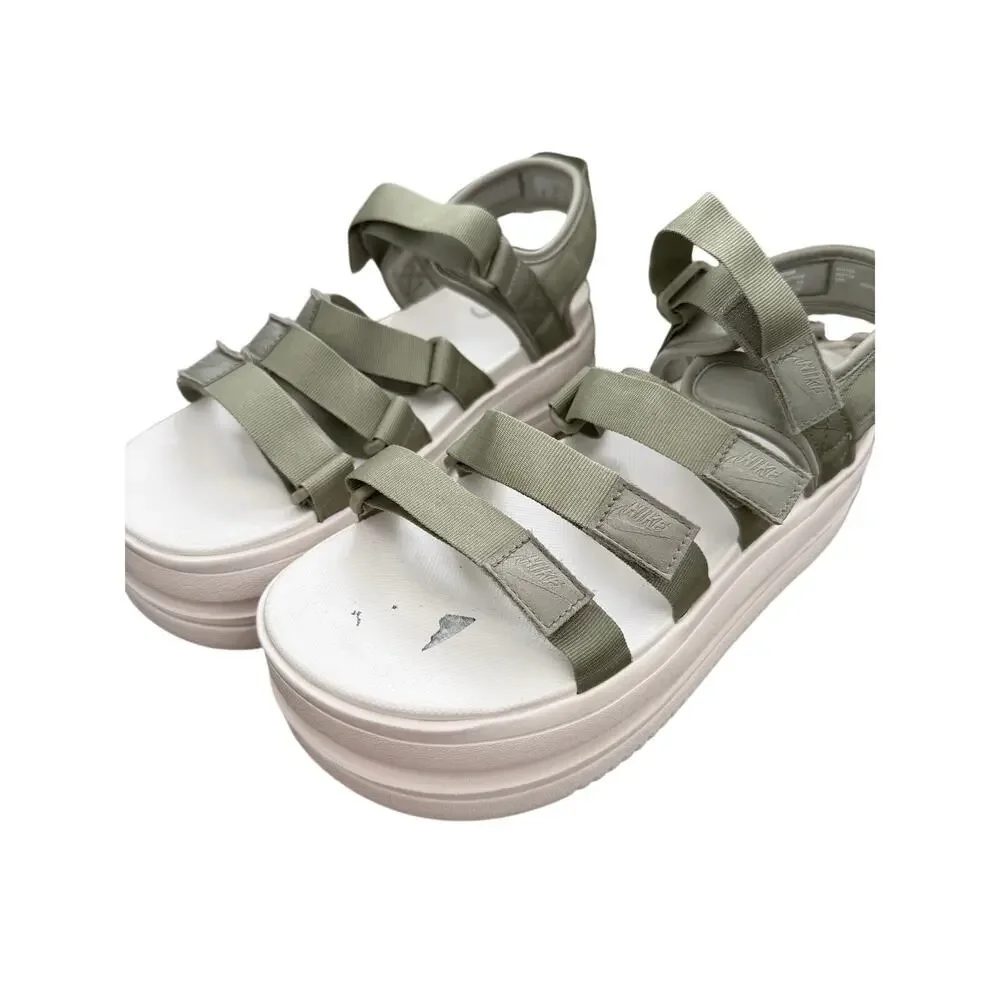 Nike Icon Classic Platform Sandal Size 11 Army/Jade Horizon Strappy DH0224-301